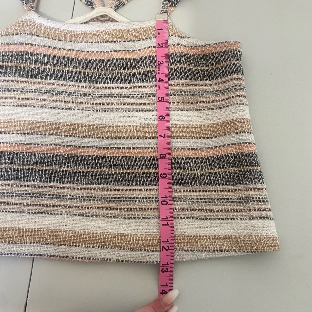 MADEWELL Texture & Thread Ruffle Strap Striped Ta… - image 8
